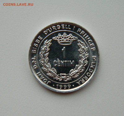 Андорра 1 сентим 1999 г. (Юбилейная) ФАО до 21.11.24 - DSCN2983.JPG