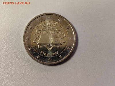2евро 2007 Римский договор. Ирландия, Unc, до 23.11 - 2007 Ирландия -1