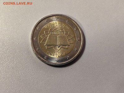2евро 2007 Римский договор. Португалия, Unc, до 23.11 - 2007 Португалия -1
