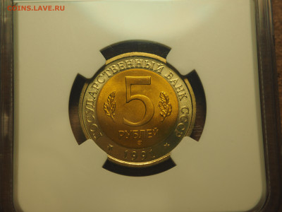 5 рублей 1991 КR Винт коз в слабе NGC MS66 до 23.11.2024 - P1010035.JPG