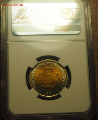 5 рублей 1991 КR Винт коз в слабе NGC MS66 до 23.11.2024 - P1010032.JPG