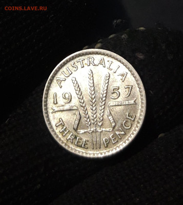 Австралия 3 пенса 1957 года, серебро. До 25.11 - 20241104_230716