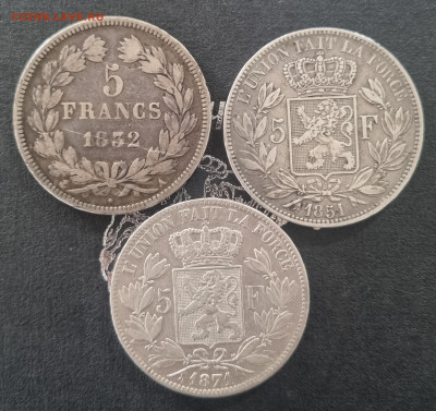 5 франков 1832, 1851, 1871 Серебро! 3 монеты! до 24.11.24 - 20241023_143312