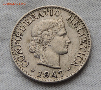 Швейцария 5 раппенов 1947 до 24.11.2024 - Швейцария 5 раппенов.JPG