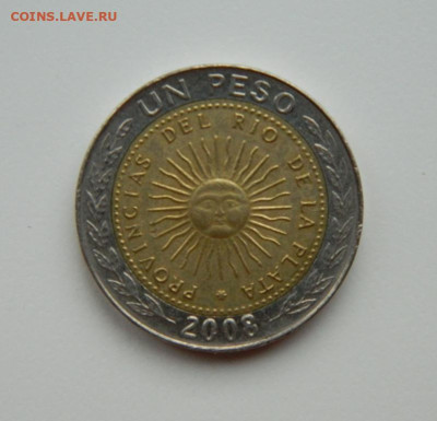 Аргентина 1 песо 2008 г. (БИМ) до 26.11.24 - DSCN3153.JPG