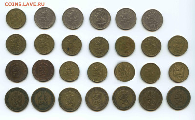МОнеты Чехословакии 1962-1988, 23.11.2024 22.00 мск - чехословакия 1960 80 годы лиц