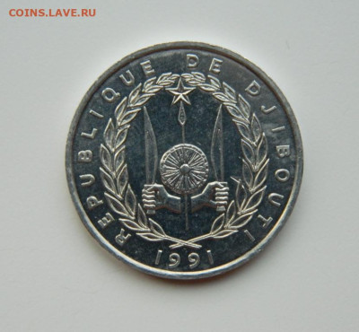 Джибути 5 франков 1991 г. (Фауна) Крупная! до 26.11.24 - DSCN3035.JPG