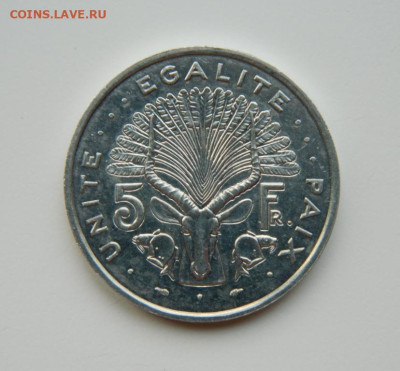 Джибути 5 франков 1991 г. (Фауна) Крупная! до 26.11.24 - DSCN3034.JPG