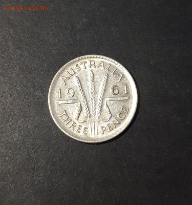 Австралия 3 пенса 1961 года, серебро. До 27.11 - 20241104_231010