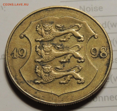 Эстония 1 крона 1998 до 26.11.2024 - Эстония 1 крона .JPG
