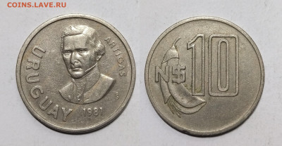 Уругвай 10 новых песо 1981 года Хосе Артигас - 23.11 - IMG_20241111_200500