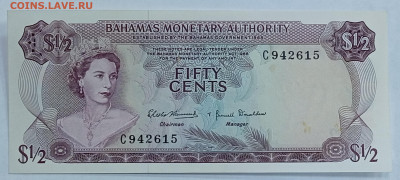 50 центов Багамы 1968 и 1$ Тринидад 1964 - 1732259605778