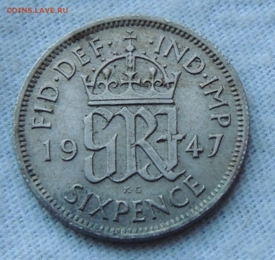 Великобритания 6 пенсов 1947 до 28.11.2024 - Великобритания 6 пенсов 47.JPG