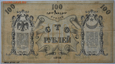 100 руб Туркестан, ташкенсткий ОГБ 1918г, до 26.11 до 22:00 - DSC_4810.JPG