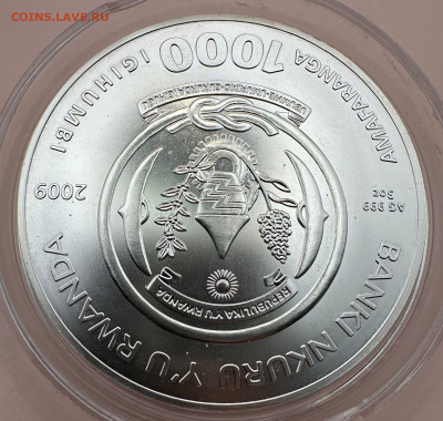 1000 франков.Руанда. 2009 Рыбы Серебро - 82963a70-e1b9-4ff7-b0e8-ed918bc1d680