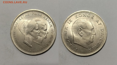 Дания 10 крон 1967 г Свадьба Принцессы Маргрет - 27.11 - IMG_20241116_082201