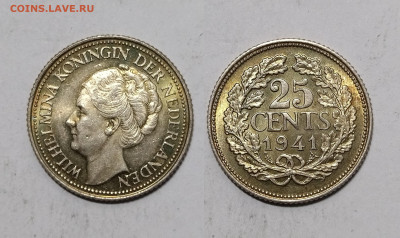 Нидерланды 25 центов 1941 года - 27.11 - IMG_20241116_084311