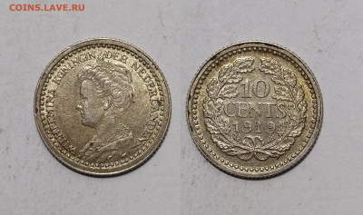 Нидерланды 10 центов 1919 года Вильгельмина - 27.11 - IMG_20241116_084821