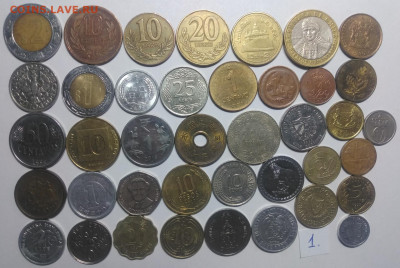 70 иностранных монет №1 без повторов до 27.11.2024 22-00 мск - 70 монет 01
