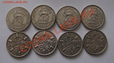 6 пенсовые монеты Англия 1921-1929 - pens01