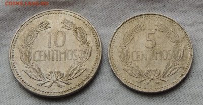 Венесуэла 5 и 10 сентимо 1971 до 28.11.2024 - Венесуэла 5 и 10 сентимо.JPG