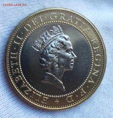 2 фунта 1997 Великобритания UNC до 21.00 МСК 30.11.2024 - 1731537440076