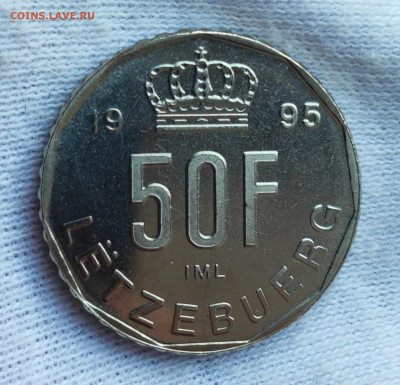50 франков 1995 Люксембург UNC до 21.00 МСК 30.11.2024 - 1731537440057
