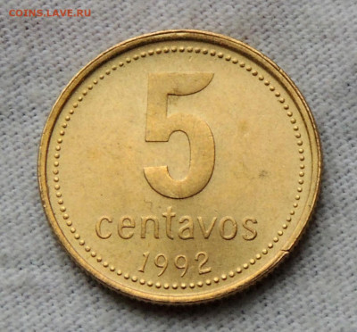 Аргентина 5 сентаво 1992 до 28.11.2024 - А5.92 .JPG
