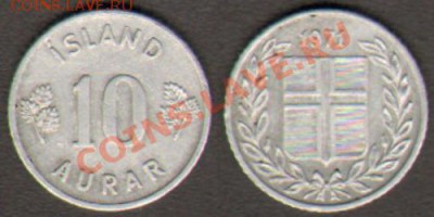Исландия 10 эре 1971 до 01.02.2012 21-30 - Исландия 10 эре 1971