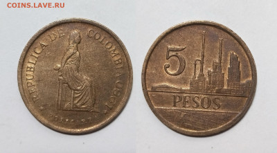 Колумбия 5 песо 1980 года - 30.11 - IMG_20241123_113804