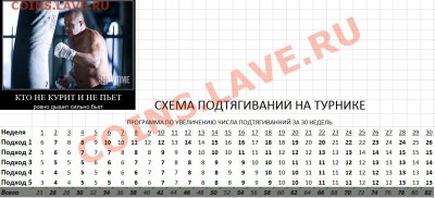 10000 отжиманий до 12.12.12. СТАРТ 30.01.2012!!! - СХЕМА ПОДТЯГИВАНИЙ НА ТУРНИКЕ