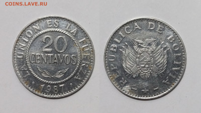 Боливия 20 сентавос 1987 года - 30.11 - IMG_20241123_113611