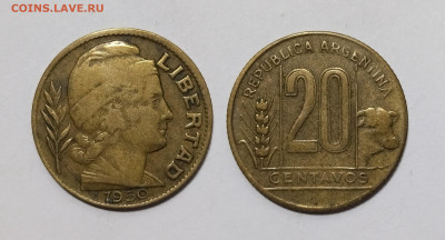 Аргентина 20 сентавос 1950 года - 30.11 - IMG_20241123_113839