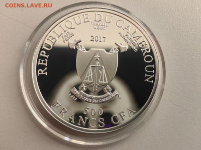 500фр 2017 Камерун Диего Веласкес. Фрейлины, Ag999, до 05.12 - Ю Камерун Фрейлины-2