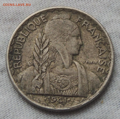 Французский Индокитай 20 сантимов 1941 до 3.12.2024 - Индокитай 20 сантимов .JPG