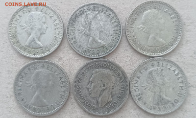 Австралия 6 пенсов 1950,55,58,60,62,63 Фикс - IMG20241130160640