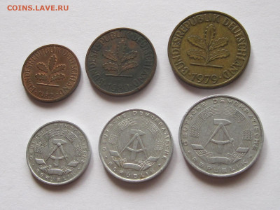 Пфенниги: 1 2 10 ФРГ 1 5 10 ГДР 1964-1982 02.12 22:05 - IMG_0081.JPG