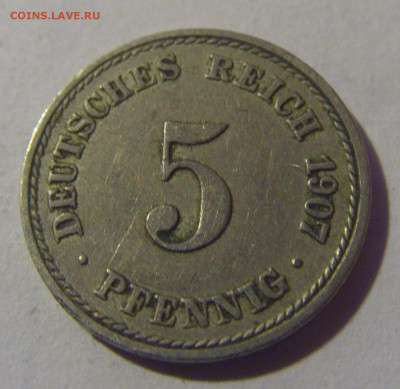 5 пфеннигов 1907 А Германия №1 06.12.2024 22:00 МСК - CIMG10001 (97).JPG