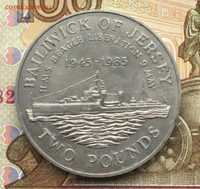 Джерси 2 фунта 1985 Корабль до 04.12.2024 - IMG_E3445.JPG