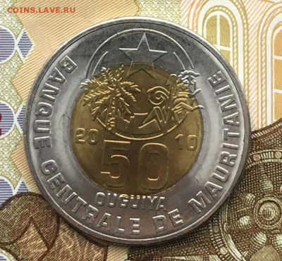 Мавритания 50 угий 2010 Биметалл до 04.12.2024 - IMG_E3405.JPG