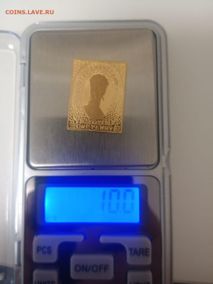 Золотая почтовая марка 1 пенни. Тасмания 10,07гр до 07.12 - f29e2b34-c860-4614-b860-2b65a0f97bf0