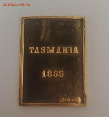 Золотая почтовая марка 1 пенни. Тасмания 10,07гр до 07.12 - 465fc6a1-b644-448b-a839-a3fcbf45e457