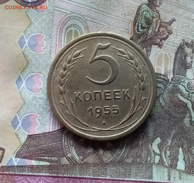 5 копеек 1955. До 07.12.24 в 22.00 - 20241202_161016