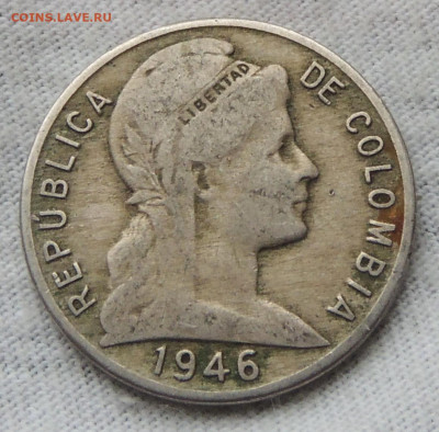 Колумбия 5 сентаво 1946 до 5.12.2024 - Колумбия 5 сентаво 46 .JPG