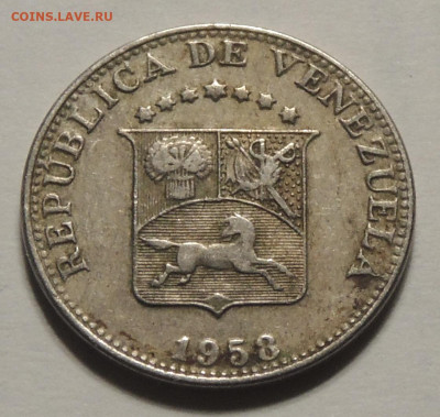 Венесуэла 5 сентимо 1958 до 5.12.2024 - Венесуэла 5 сентимо 58 .JPG