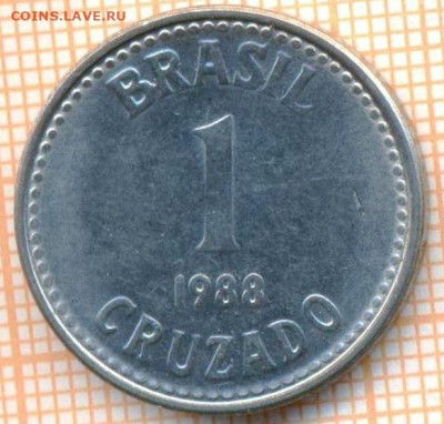 Бразилия 1 крузадо 1988 г., до 09.12.2024 г. в 22.00 по Моск - Бразилия 1 крузадо 1988 1749