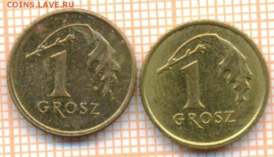 Польша 1 грош 2009,2018 г., до 09.12.2024 г. в 22.00 по Моск - Польша 1 грош 2009 2018 1830а