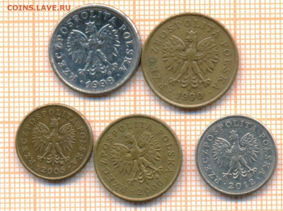 Польша 5 монет, до 09.12.2024 г. в 22.00 по Москве - Польша 5 монет 1833а
