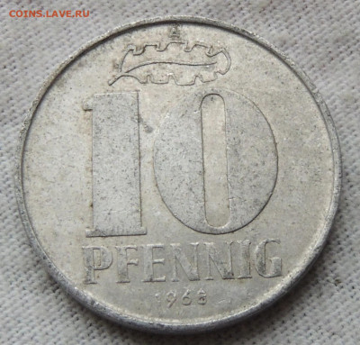 ГДР 10 пфеннигов 1968 до 8.12.2024 - ГДР 10 пфеннигов 68.JPG