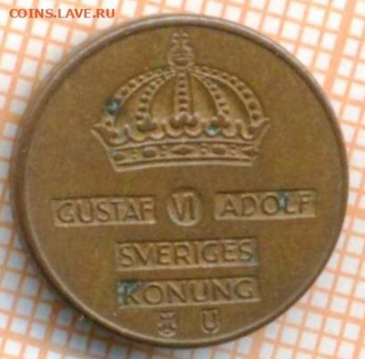 Швеция 1 эре 1965 г., до 09.12.2024 г. в 22.00 по Москве - Швеция 1 эре 1965 760а